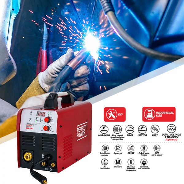 MIG-140 Gas Gasless MIG welder IGBT Inverter Welding Machine