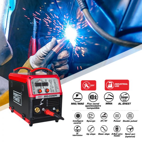 MIG-230 MINI MIG Welder IGBT Inverter Welding Machine