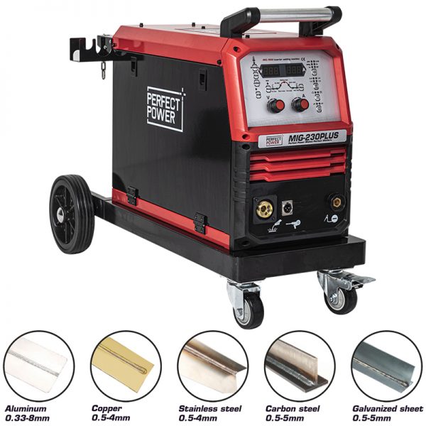 Perfect Power MIG-230PLUS IGBT Inverter MIG/MAG Mig Welding Machine Workshop Welder GMAW Machines OEM MIG Power Supply