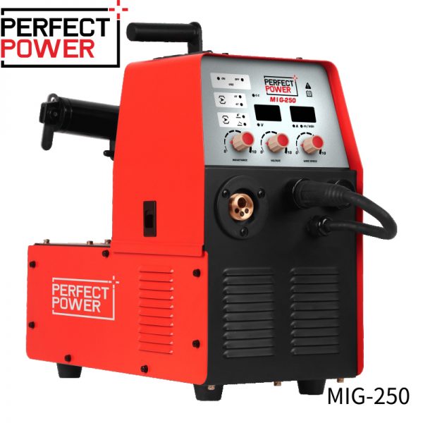 Perfect Power IGBT Mig Welding Machine MIG-250 GAS GASLESS 5KG 15KG 250A MIG MAG MMA FLUX CORED 3 IN 1 Inverter MIG Welder