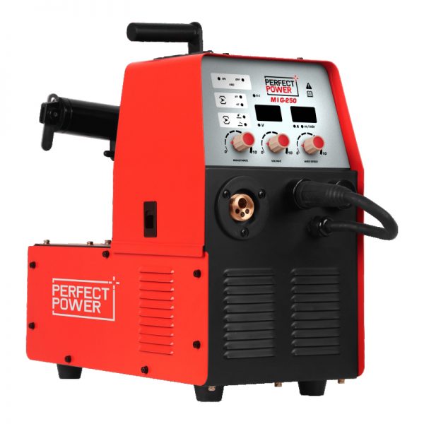 Perfect Power IGBT Mig Welding Machine MIG-250 GAS GASLESS 5KG 15KG 250A MIG MAG MMA FLUX CORED 3 IN 1 Inverter MIG Welder