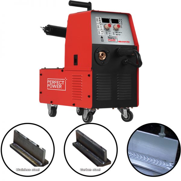 Perfect Power 250A Mig Welders Multi Portable MIG Mig Welding Machine MIG-250P .PRO CO2 Gas Gasless Soldadura Welding Machine