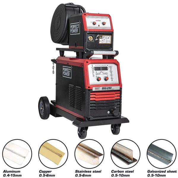 PERFECT POWER Welder Equipment MAG/MIG Welder transformer MIG Welder Welding Machine MIG-280 Inverter Welding Machine