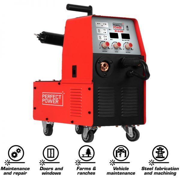 Multi 320A Mig Welding Machine MIG-320 Portable MIG MAG TIG MMA Inverter CO2 Gas Gasless Soldadura Welding Machine Mig Welders