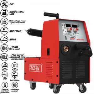 Perfect Power MIG-320P .PRO Portable MIG MAG TIG MMA Inverter CO2 Gas Gasless Soldadura Welding Machine 320A Mig Welding Machine