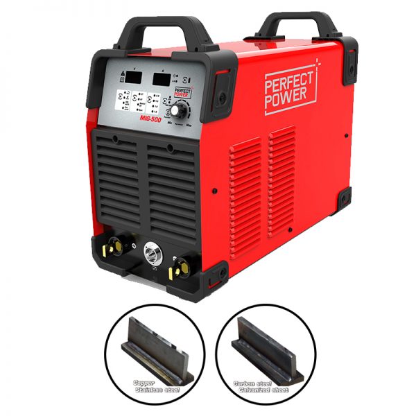 Perfect Power Inverter IGBT Gas Gasless Arc Co2 Mig Mag Aluminium Welding Machine 500 amp Double Pulse MIG Welder Mig Welding