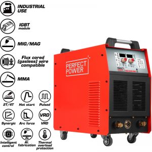 Perfect Power MIG-500P.PRO Double Pulse MIG Welder Mig Welding 500A IGBT Gas Gasless Co2 Mig Mag Aluminium Welding Machine