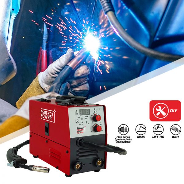 FC-120 Gasless Flux Cored Wire Welder Inverter Welding Machine With MMA