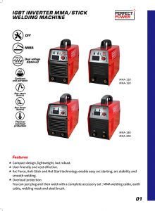 MMA-120 160 180 200 IGBT Inverter MMA Stick Welding Machine