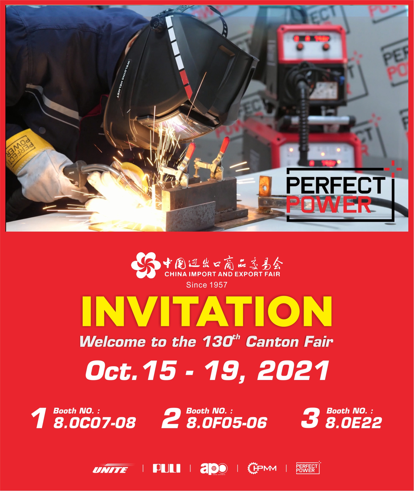 130th Canton Fair Invitation From Perfect Power Welder