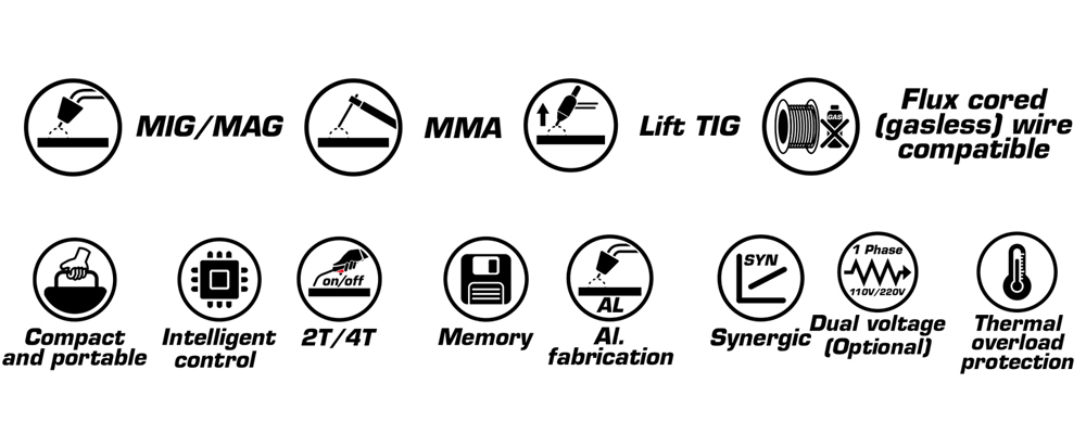 Multi-function MIG/MAG Welding for Stainless Steel Carbon Steel and Even Aluminum Welding