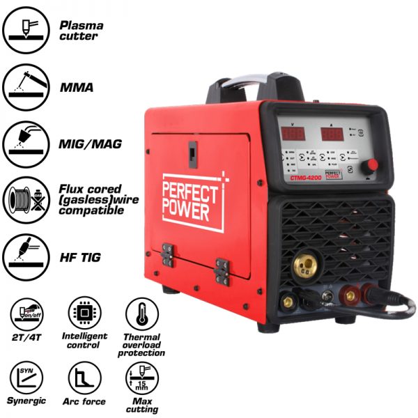 CTMG-4200 IGBT Inverter Plasma Cutter With MIG/MAG/HF TIG /MMA Function