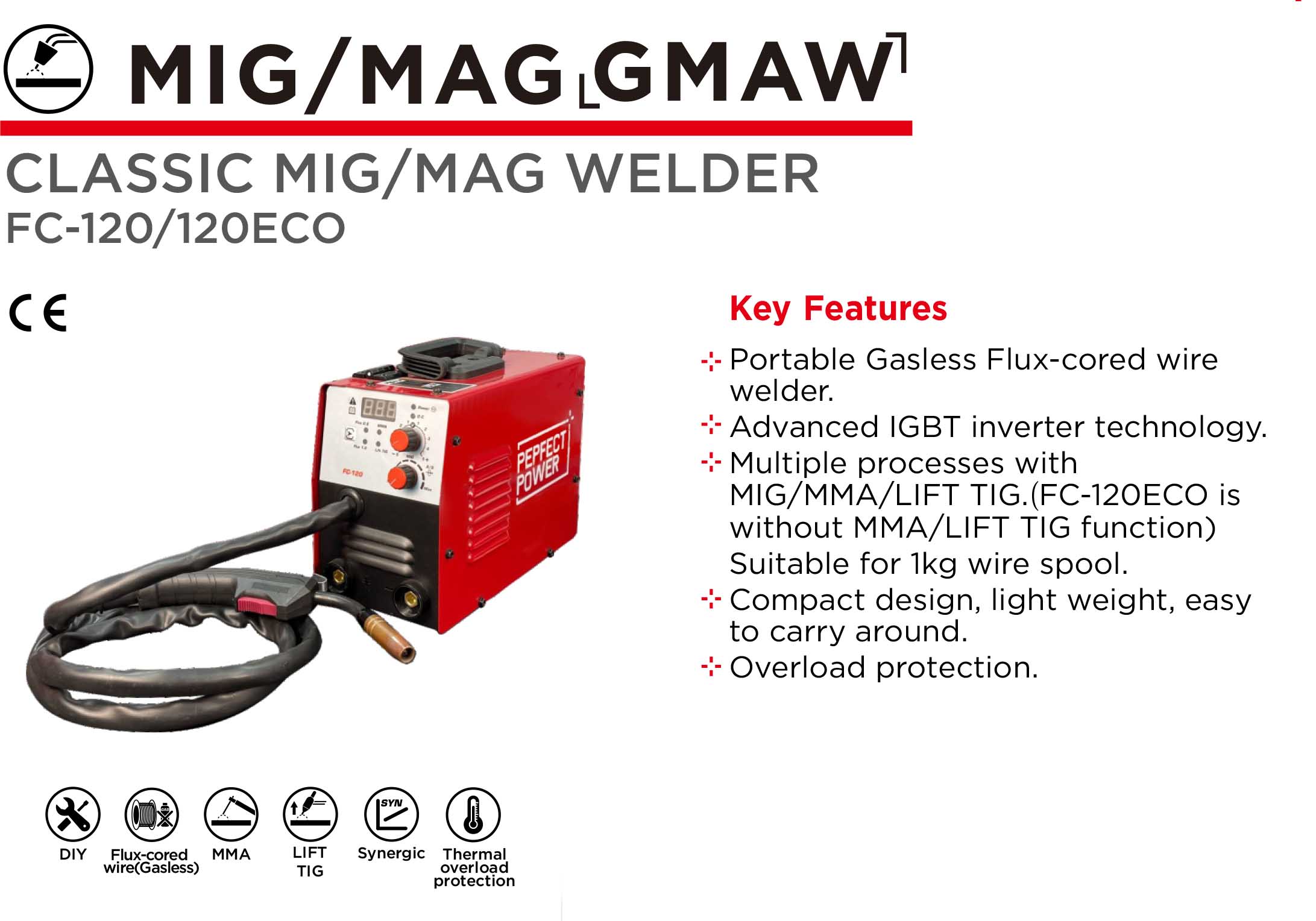 NEW Ready to Weld Machine -Multifunction 1KG Gasless Flux cored Wire Welding Machine