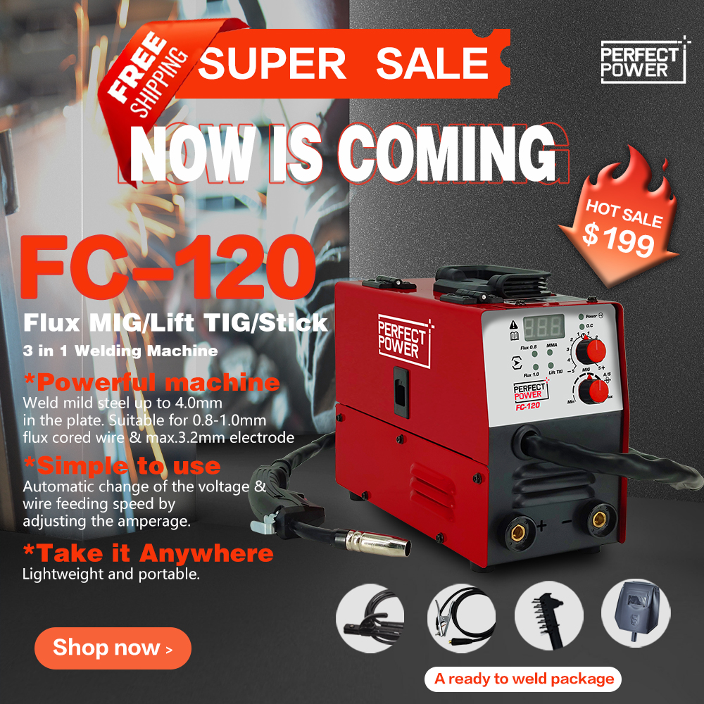 FC-120 Flux-cored Welder- Best Gasless MIG Welders for a beginner or a DIY hobbyist Reviews