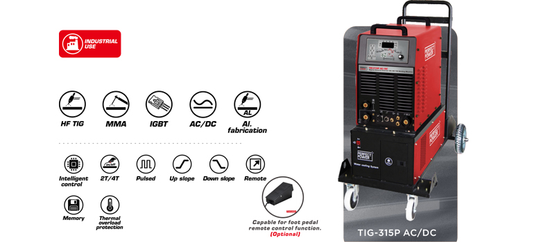 315 Amp Tig/Stick Welder with Pulse Memory Function Multi Voltage Welding Machine