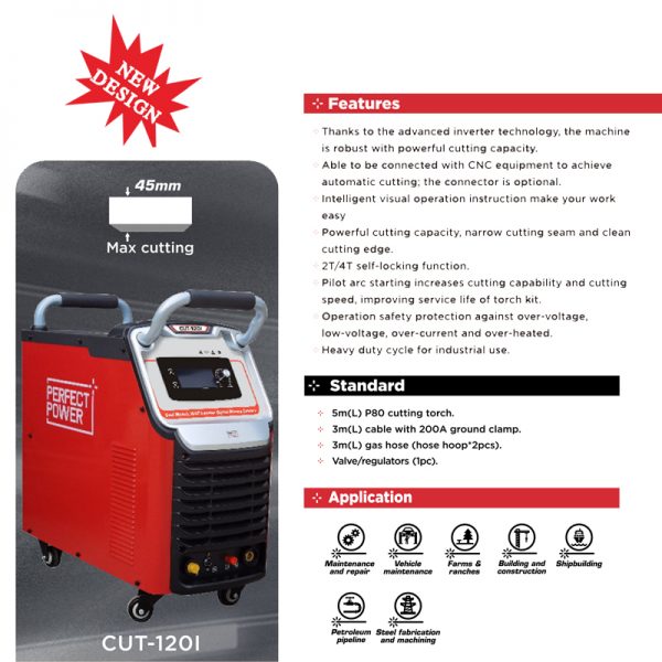 120 AMP Plasma Cutter CUT-100A Plasma Cutting Machine