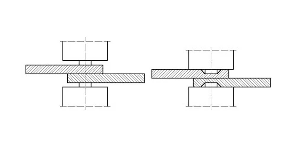 What You Need To Know About Cold Welding 1 Cross-section of cold welding – before and after the weld