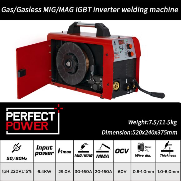 160A 4 in 1 Multi Process MIG Welders MIG 160 580x580