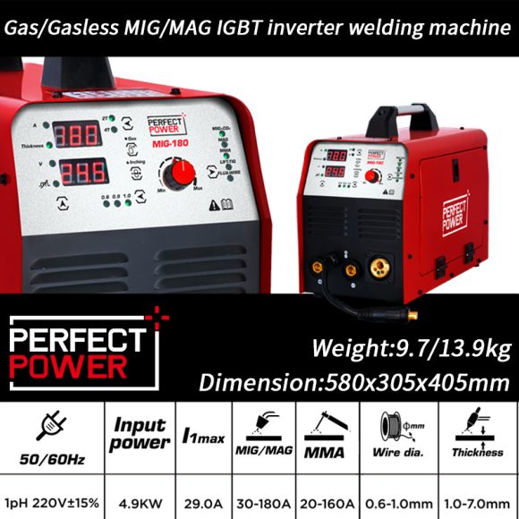 180A MIG 180 4 in 1 Multi Process MIG Welding Machine 580x580