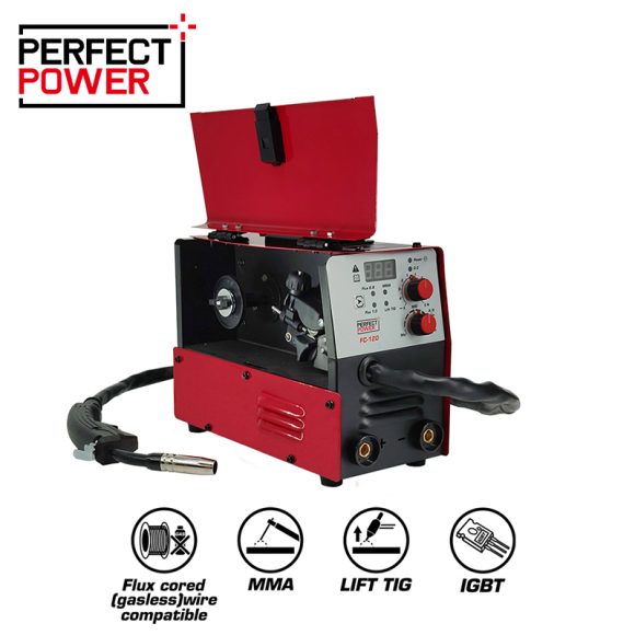 FLUX CORED MMA FC 120 Gasless Flux Cored Wire Inverter Welding Machine With MMA 2 1 580x580