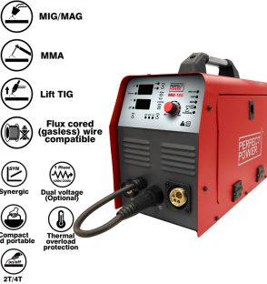 MIG 180 Gas Gasless MIG MAG IGBT Inverter Welding Machine