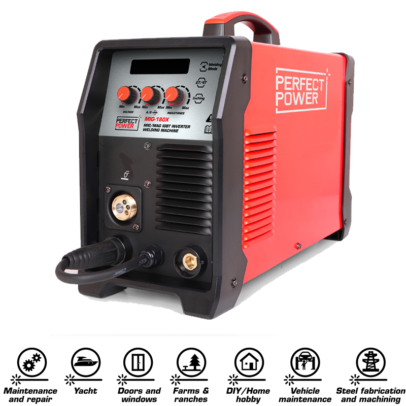 MIG 180X Gas Gasless MIG MAG IGBT Inverter Welding Machine5