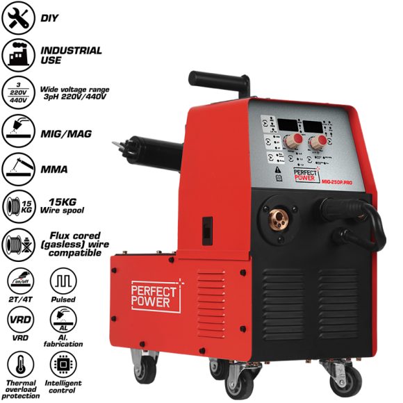 MIG 250P PRO MIG MAG IGBT Inverter Welding Machine 1 580x580