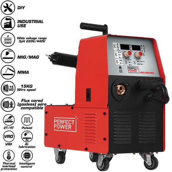 MIG 320P PRO MIG MAG IGBT Inverter Welding Machine 1 580x580