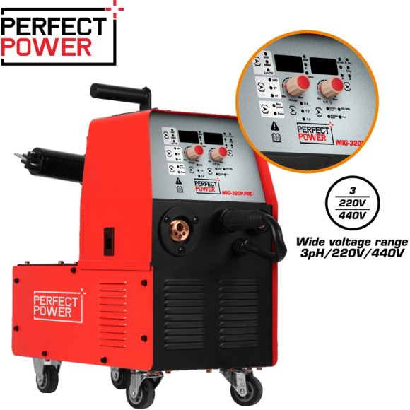 MIG 320P PRO MIG MAG IGBT Inverter Welding Machine 580x580
