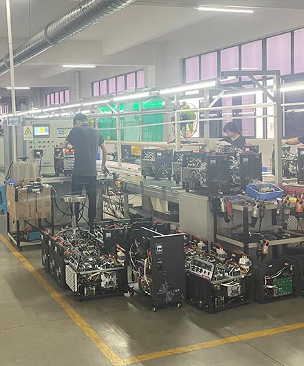 assembly line for perfect power welders